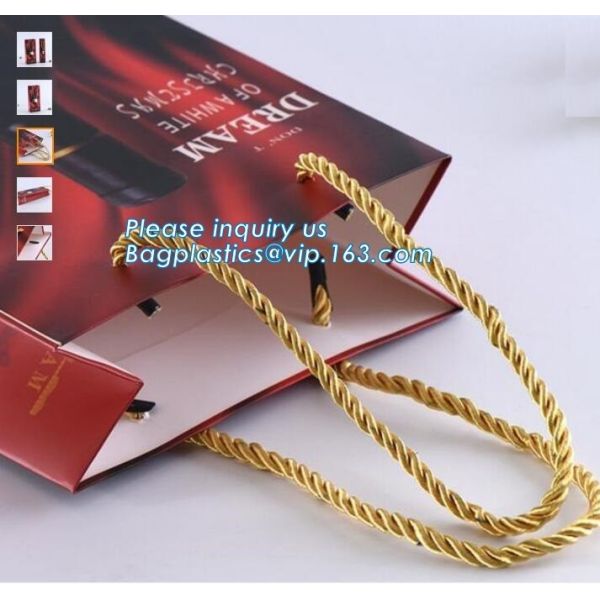 Custom Your Own Logo Design Printed Durable Shopping Carrier Packing 210Gsm Clothes Art Coated Paper Bag, bagease packag