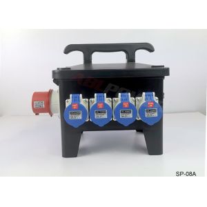 Entertainment Black 8 Way Output 220V Power Distro Boxes