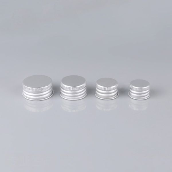 18mm 20mm 24mm Cosmetic Bottle Caps Non Spill Aluminum Bottle Lid