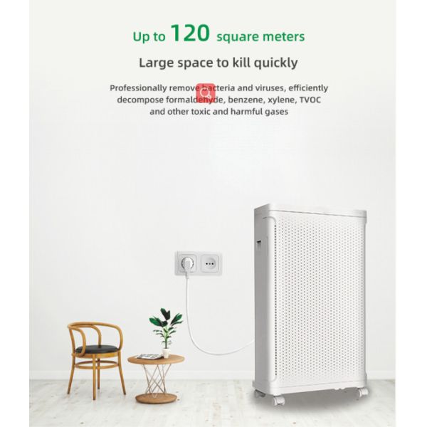 Quality Negative Ion 800 Square Feet Air Purifier White Color CADR 1600m3/H for sale