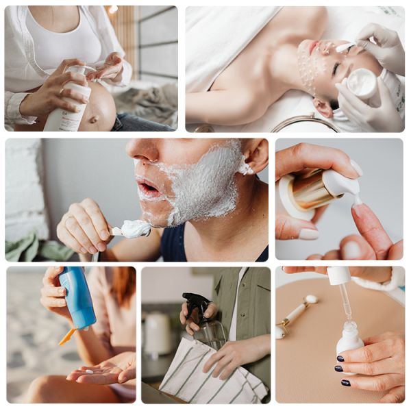 55ml 100ml 150ml Cosmetic Packaging Bottle skin care spray with Water Droplet Shape