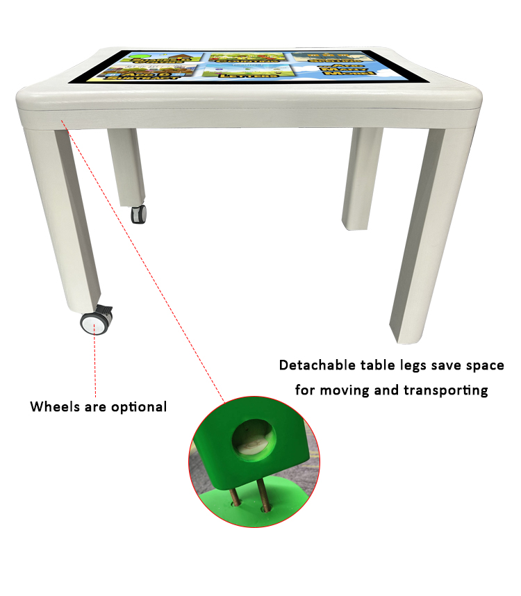 43 Inch 4K Resolution Interactive Touch Table with Quad-core Proces