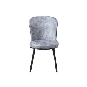 China Office Modern Light Gray Upholstered Dining Chairs wholesale