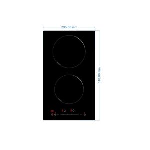 China 3000W Two Plate Black Crystal Glass Induction Hob Cooker on sale