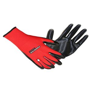 China Safe Working Nitrile Coated Work Gloves Polyester Liner Material Resistant Abrasion wholesale