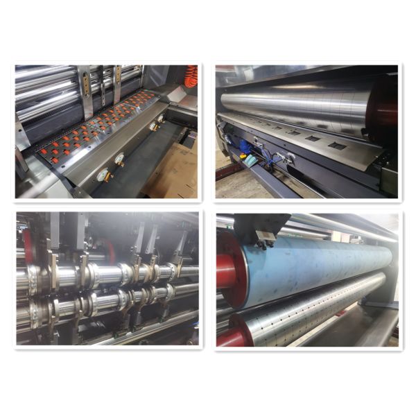 Full Computerized Control Automatic Carton Folding Gluing Machine Case Maker 200 Sheet/Min