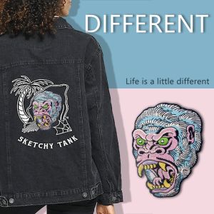 Orangutan Patch Embroidered Animal Patches With Iron On Backing
