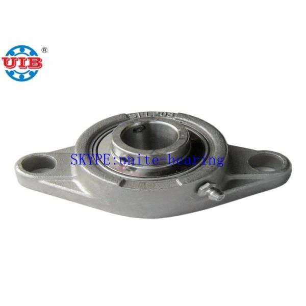 Low Noise SSF204 Bearing Housing Types , Stainless Steel High Precision Bearing Housing