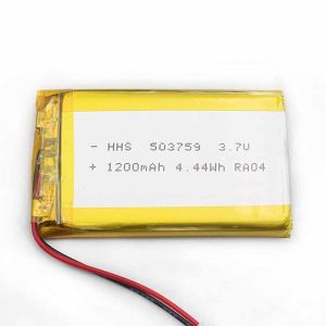 China MSDS 3.7V 1200mAh PL503759 Lithium Ion Polymer Battery on sale