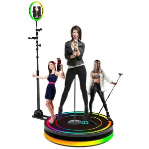China Ring Light LED 360 Photo Booth Slow Motion Rotating For Tiktok Live Stream wholesale