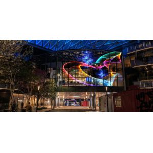 Holographic Invisible LED Transparent Screen 160°/140° Viewing Angle Hologram