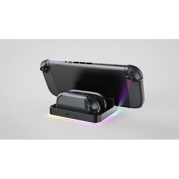 Multi-Function Charging Dock with RGB Lighting for Nintendo Switch 2– Charges Joy-Cons & Console