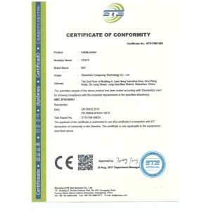 Shenzhen Congcong Technology Co.,Ltd Certifications
