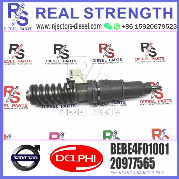 BEBE4F04001 Diesel fuel injector 20977565; MD13 E3.3 injector nozzle BEBE4F01101, BEBE4F01102 Common rail injector