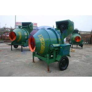 China Reversing Drum Building Mixer Machine, Small JZC250 Concrete Batching Mixer For Roads wholesale
