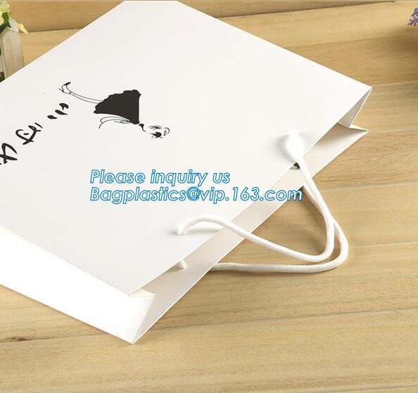Custom Your Own Logo Design Printed Durable Shopping Carrier Packing 210Gsm Clothes Art Coated Paper Bag, bagease packag
