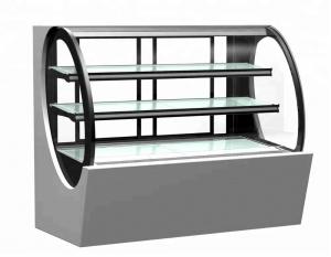 China Commercial Cake Display Showcase Glass Bakery Display Cabinet Refrigerator Showcase on sale