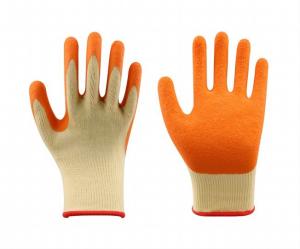 China Latex Coating Rubber Dipped Gloves Heavy Duty Hand Gloves For Construction Workers wholesale