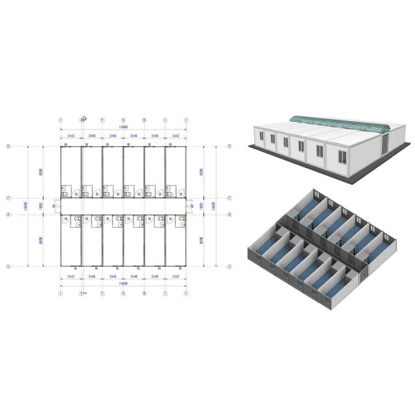 20ft Flat Pack Foldable Container House With Hot And Cold Water System