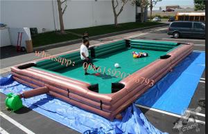 China inflatable billiard table , inflatable human foosball , human foosball sacco ,  human inflatable ball pool table soccer wholesale
