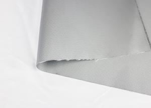 China Insulation Silicone Coated Glass Fibre Cloth , 1.25-1.3mm Silicone Fiberglass Fabric on sale
