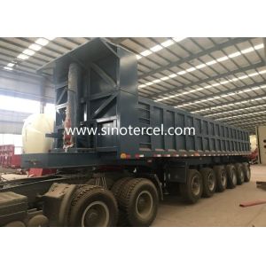 China Capacity 24Cbm Tipper Semi Trailer Truck With Leaf Spring Suspension wholesale