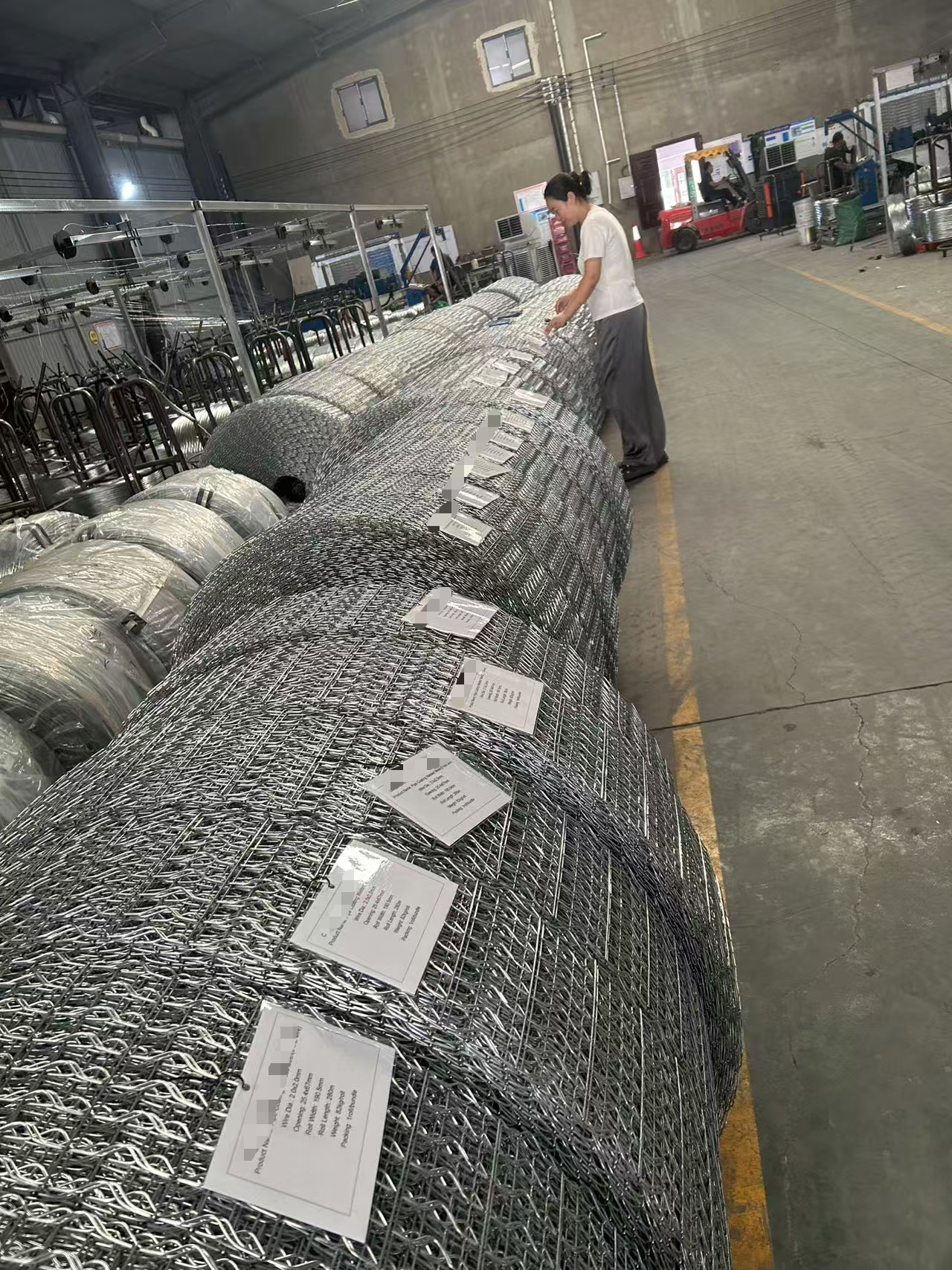 140M Oil Pipeline Reinforced Welded Wire Mesh / Concrete Counterweight Mesh