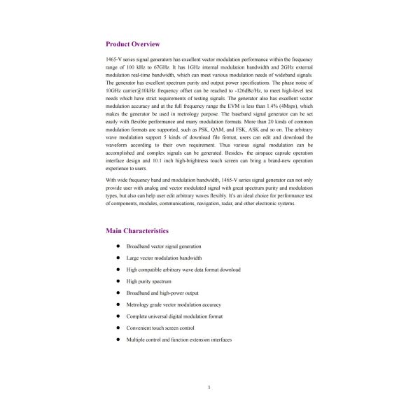 Ceyear 1465D High Amplitude Resolution Signal Generator with 100kHz-20GHz Frequency Range and 0.001Hz Resolution