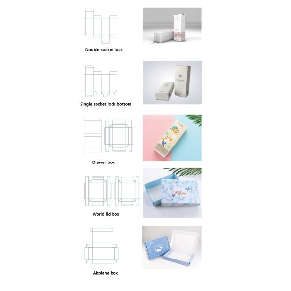 Bottles Gift Perfume Packaging Boxes 120gsm Coated Paper Type 6.5 cm * 8cm Size