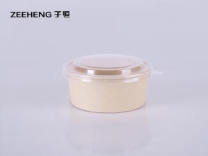 China 500ml - 1500ml Biodegradable Bamboo Salad Bowls With Lids wholesale