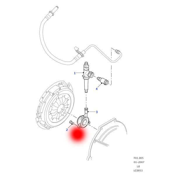 LR031455 4C11-7C559-AH Release Bearing For FORD RANGER / DEFENDER CABRIO