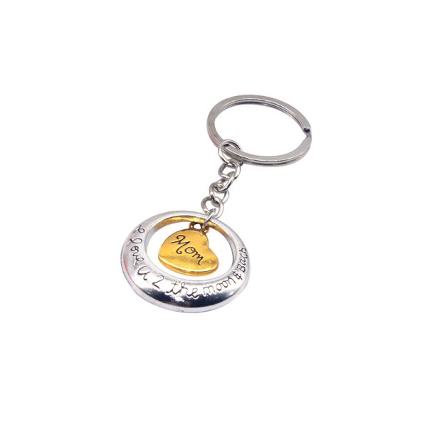 Creative Lovely Heart Shape Car Gift Custom Metal Keychains personalized key rings