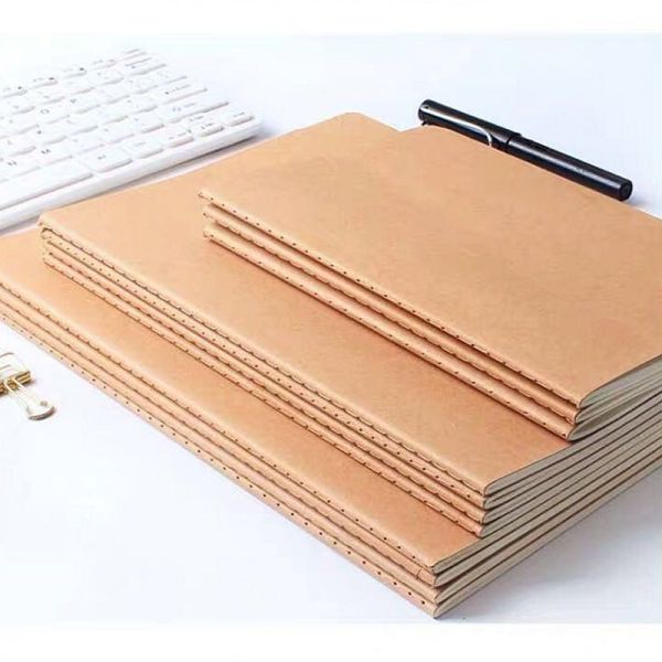 Custom LOGO Kraft Paper Notebook A5 Car Line Book B5 Student Notes Diary Book 80 Sheets