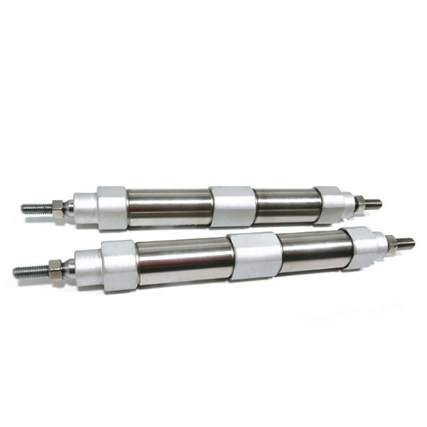 Micro Round Pneumatic Air Cylinder Double Acting Aluminum T1197 For Hitachi