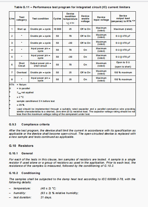 IEC62368 G.9/Table G.11 Integrated Circuit IC Current Limiters Tester Ensure Compliance and Safety