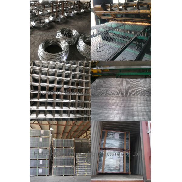 HUILONG Galvanized 5x5'' wire mesh panels for concrete flat surface