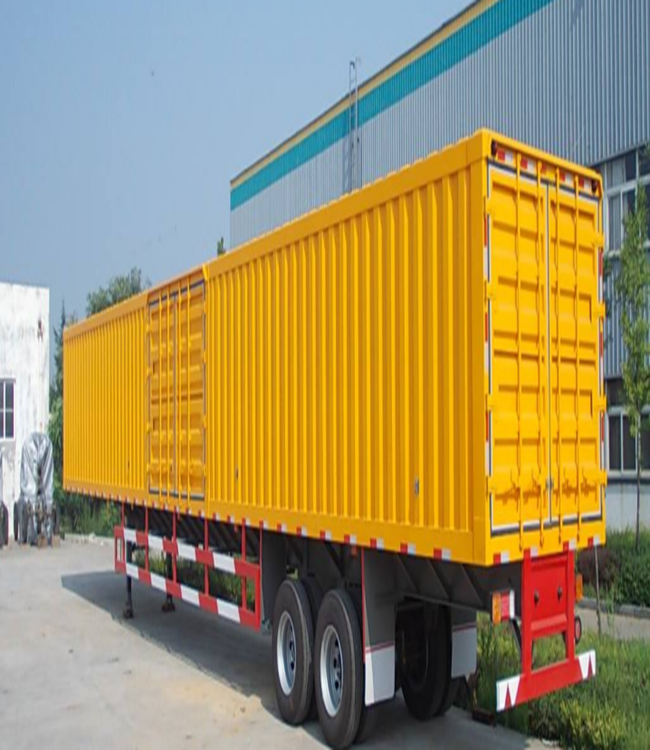 High Security 2 3 Axle 30Ton 40T Cargo Semi Trailer With Closed Type Aluminum Alloy Cargo Box For Transport Goods