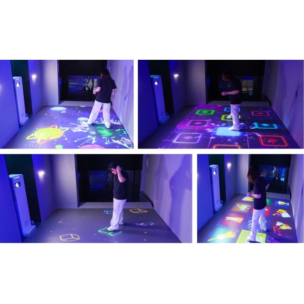 Multi Scenario Interactive Floor Games 4000 Lumens Interactive Projection System