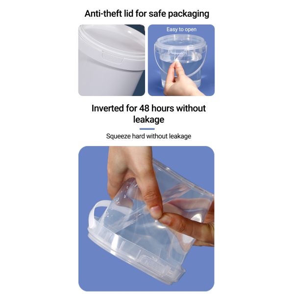 Good Sealing Round IML Container 300ml-5L for Peanut Butter Shea Butter Food Sauces