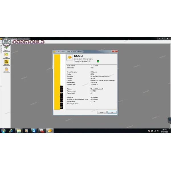 Auto diagnostic scanner for Sculi Liebherr diagnosis software + wire harness FZ G1 Table Liebherr diagnostic scanner too