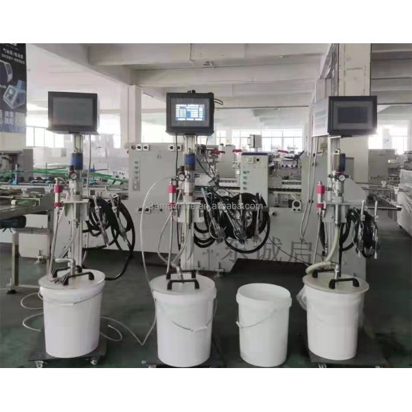 Box Folding and Gluing Machine with 380V Voltage Box Unfolded Size width 120mm-500mm