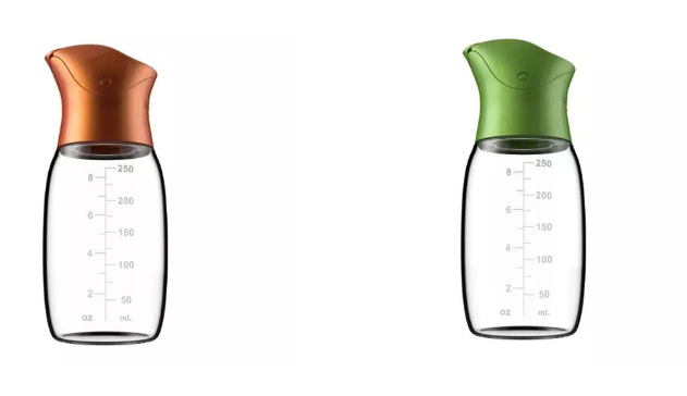 250ml Glass Seasoning Containers , Glass Cooking Oil Dispenser For BBQ Salad