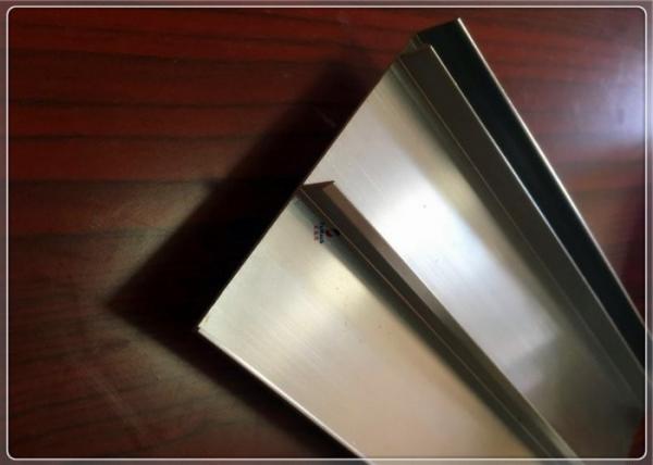 Quality Fumach Silver Industrial Aluminum Profile , Al Extrusion Profile Powder Spray Coated for sale