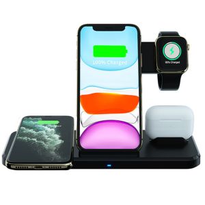 FCC Folding 15W 4 In 1 Multifunctional Wireless Charger