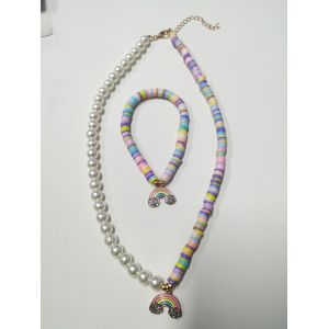 China Durable Party Childrens Jewellery Set , Lightweight Kids Pearl Necklace wholesale