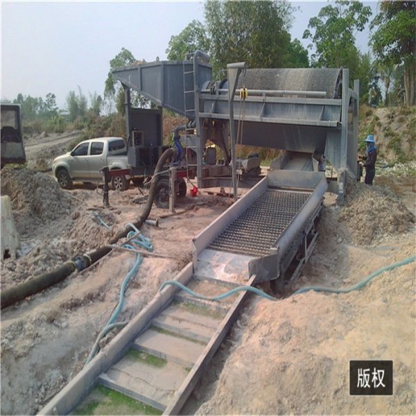 alluvial gold trommel 400tph gold washing plant mining equipment
