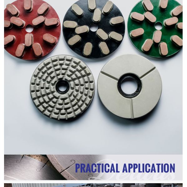 Customized Colors 200mm 8inch Diamond Grinding Disc For Granite Stone Resin Bond Abrasive