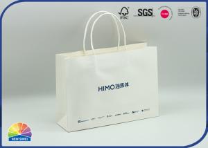 China Custom Printing Logo White Paper Shopping Bag Stand Up Kraft Bag wholesale