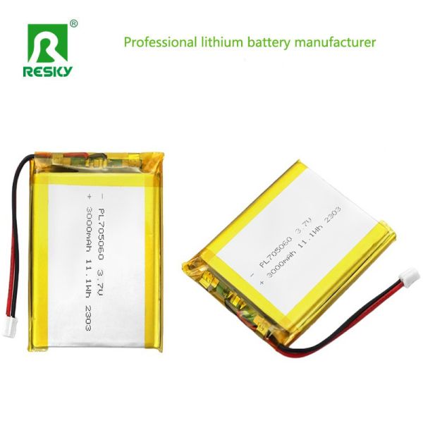 Rechargeable Lifepo4 Battery Cell 705060 3000mAh 3.7V 3.8V Power Lithium Ion Polymer Batteries