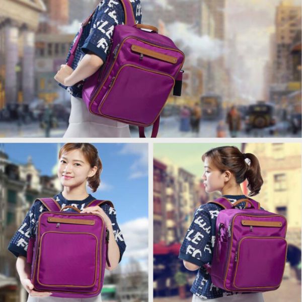 Multifunctional Baby Bag Waterproof Travel Backpack Business Shell Mummy Diaper Bag With Stroller Strap For Mom&Dad